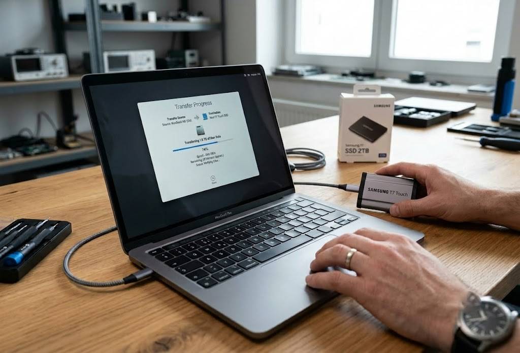 Datenübertragung auf neue MacBook SSD