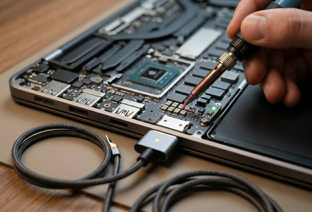 Diagnose eines MacBook Ladeproblems in Wien