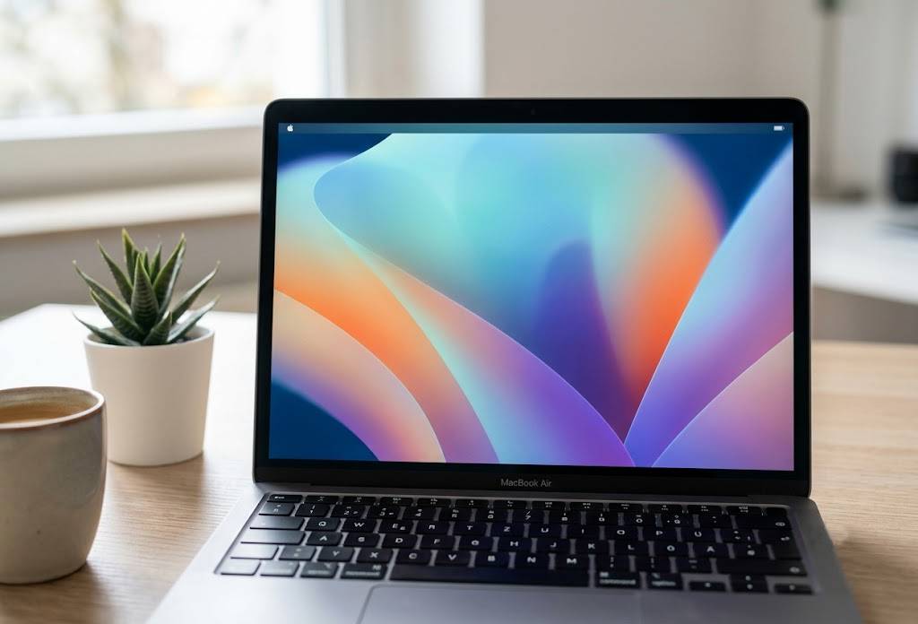 MacBook mit neu installiertem macOS nach SSD Upgrade